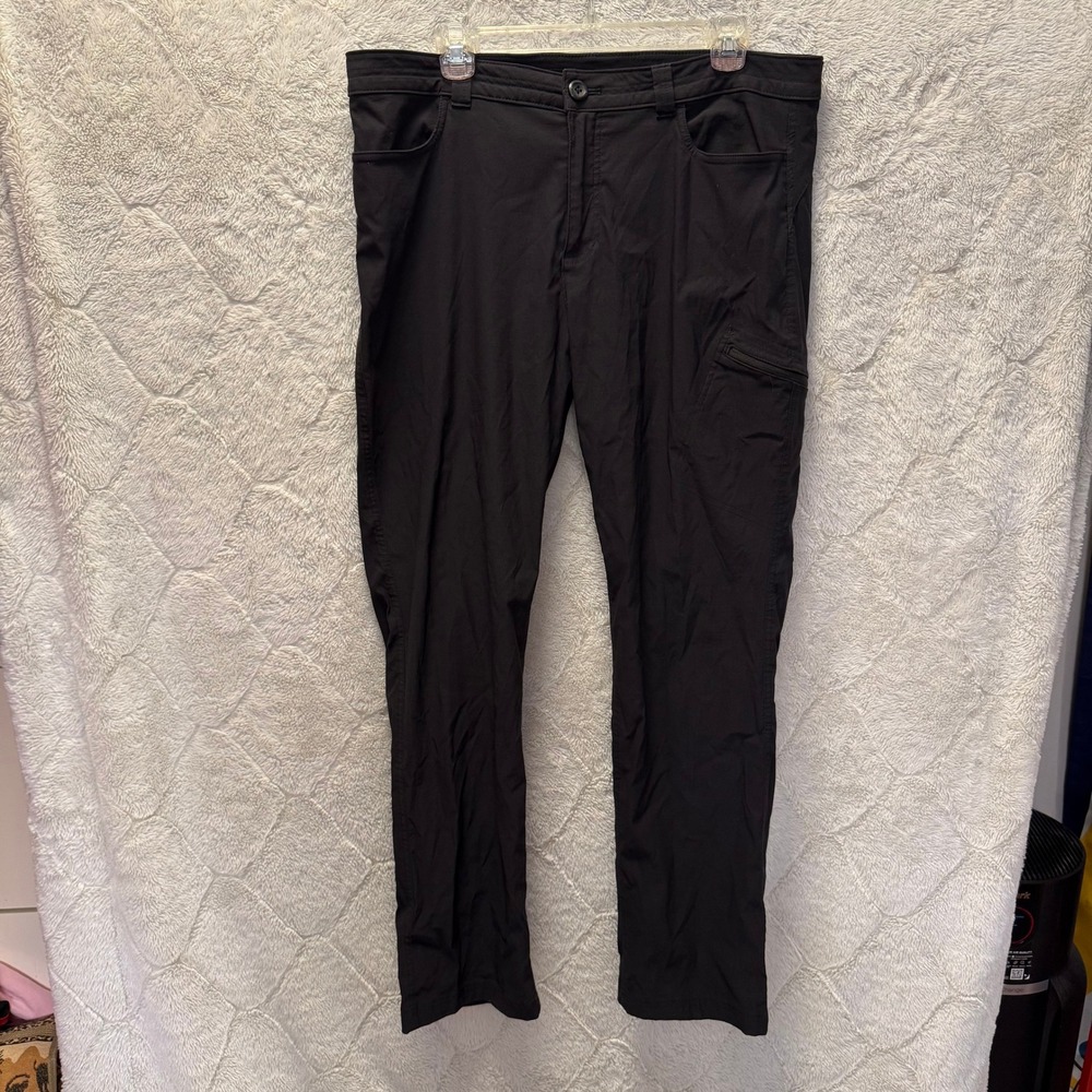 Eddie Bauer Black Gorpcore Hiking Pants Zip Pocket Outdoor Trail Women Plus Sz16